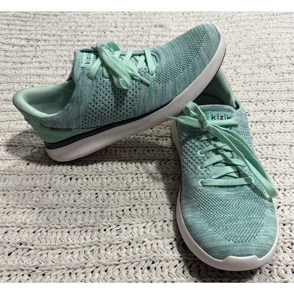Kizik Lima Sneakers Womens 8.5 Mens 7 J1FCDLIMMT04-1D Teal Hands Free Easy On - Picture 1 of 12